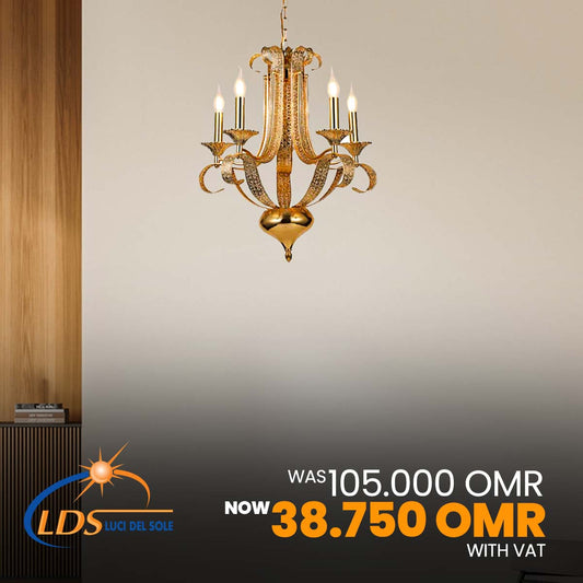 MAURI CLASSIC CHANDELIER 5 ARMS