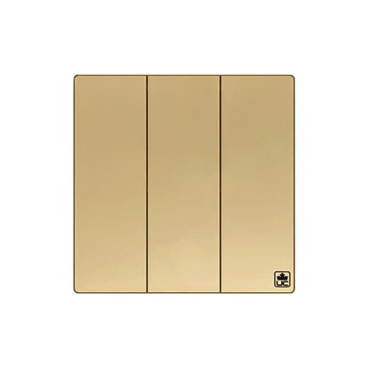 JEWEL CHAMPAGNE 3 GANG SWITCH MEGA | مفتاح ميجا 3 خانات – سلسلة 