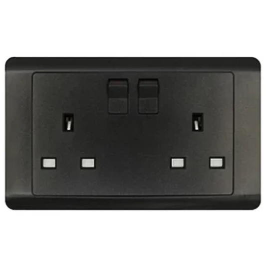 JEWEL GRAPHITE DOUBLE SOCKET | مقبس مزدوج – سلسلة 