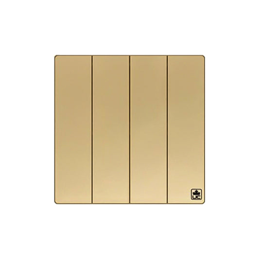 JEWEL CHAMPAGNE 4 GANG SWITCH MEGA | مفتاح ميغا 4 خانات – سلسلة 