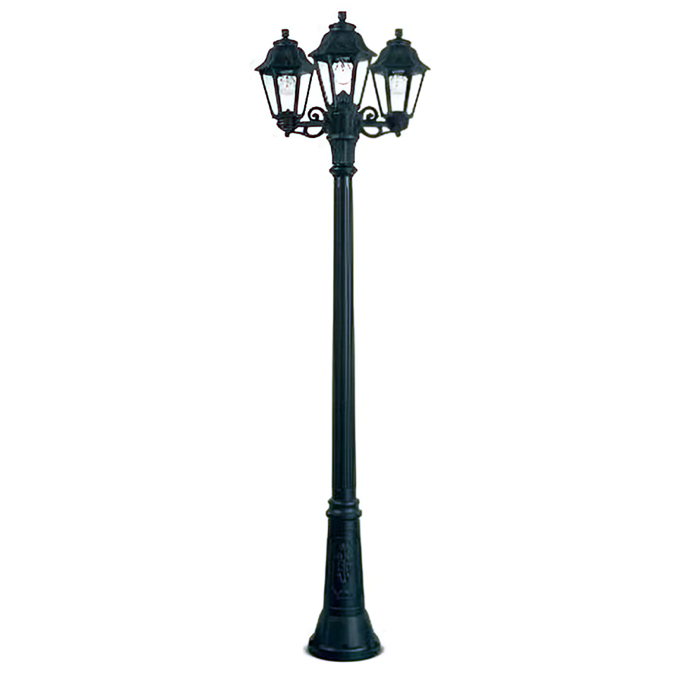 FUMAGALLI'S Mizar 2.1 meter Pole Black 3 head Light(MADE IN ITALY)