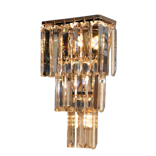 Hickory Crystal Chandelier Wall Square