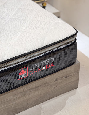 UNITED CANADA MATTRESS VANCOUVER POCKET SPRING WITH EUROTOP(8 YEARS WARRANTY)