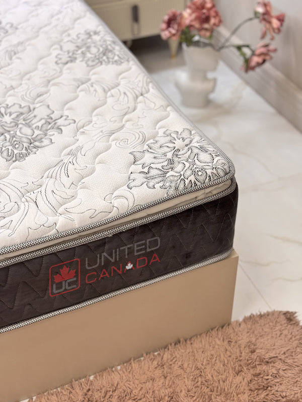 UNITED CANADA MATTRESS TORONTO BONEL SPRING WITH SINGLE PILLOW(5 YEARS WARRANTY)