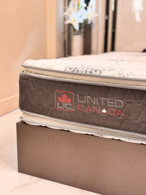 UNITED CANADA MATTRESS TORONTO BONEL SPRING WITH DOUBLE PILLOW(5 YEARS WARRANTY)