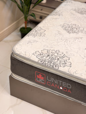 UNITED CANADA MATTRESS TORONTO BONEL SPRING WITH DOUBLE PILLOW(5 YEARS WARRANTY)