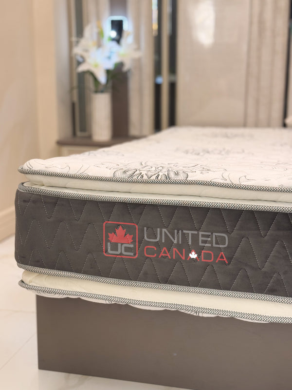 UNITED CANADA MATTRESS TORONTO BONEL SPRING WITH DOUBLE PILLOW(5 YEARS WARRANTY)