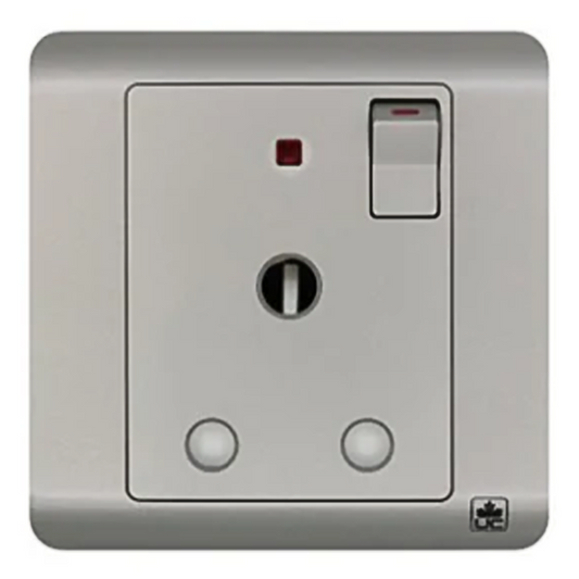 JEWEL SONIC GREY SINGLE SOCKET ROUND PIN | مقبس مفرد بدبوس دائري – سلسلة 