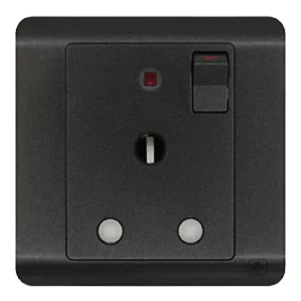 JEWEL GRAPHITE SINGLE SOCKET ROUND PIN | مقبس مفرد بدبوس دائري – سلسلة