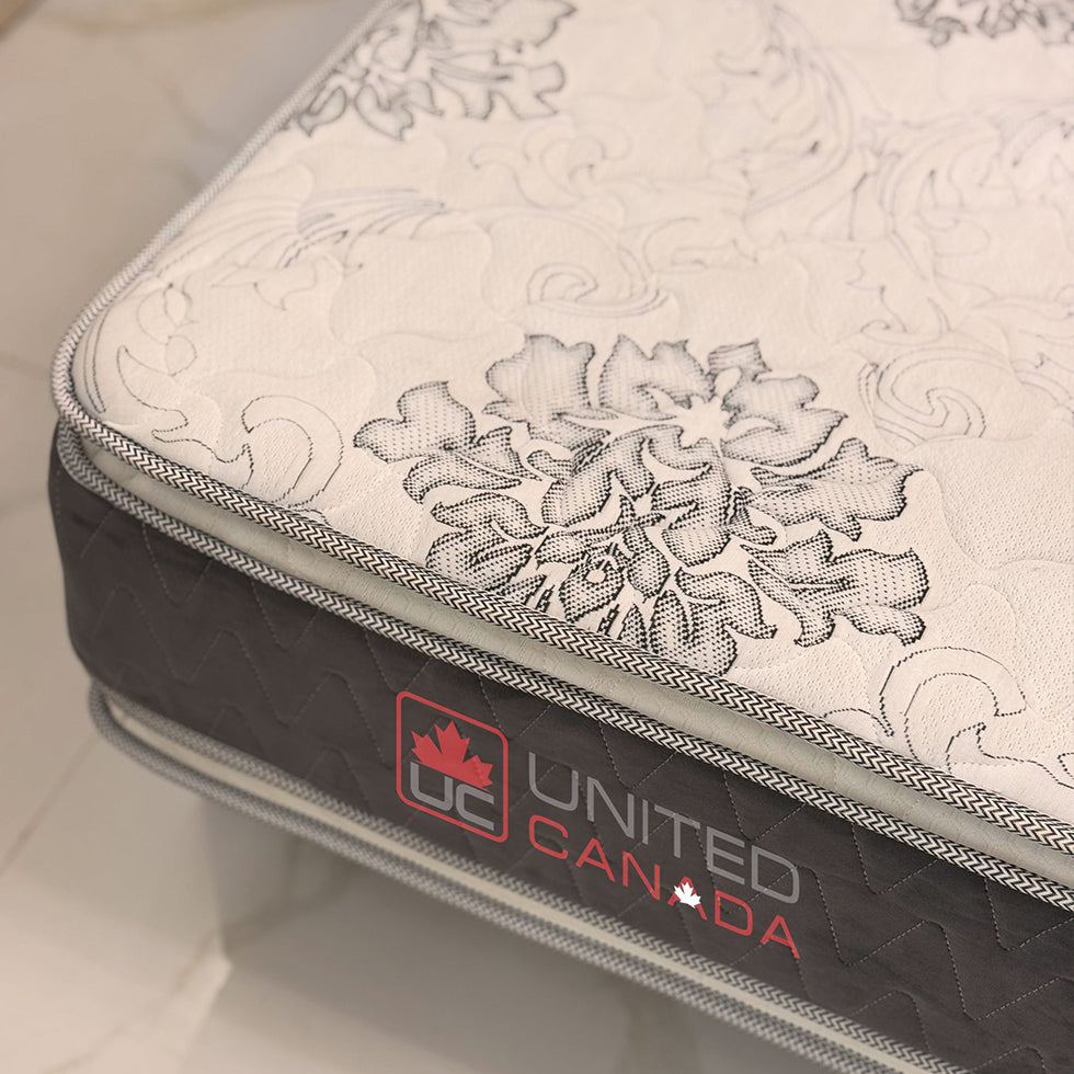 UNITED CANADA MATTRESS TORONTO BONEL SPRING WITH DOUBLE PILLOW (5 YEARS WARRANTY) | مرتبة تورونتو بنيل سبرينغ مع وسادة مزدوجة – يونايتد كندا – ضمان 5 سنوات