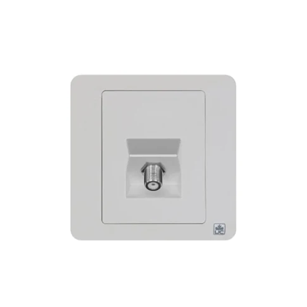 JEWEL WHITE TV SOCKET | مقبس تلفزيون – سلسلة "جوهرة" – أبيض