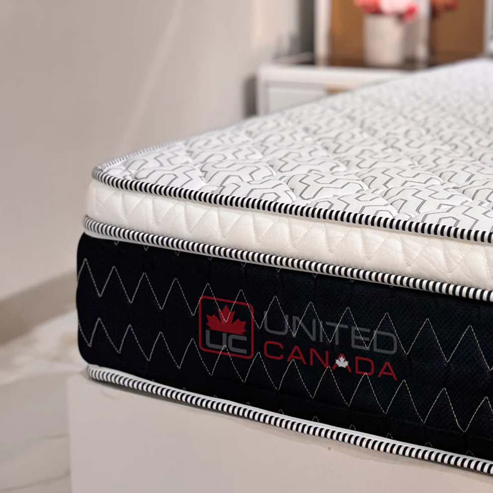 UNITED CANADA MATTRESS JASPER BONEL SPRING WITH EURO TOP (5 YEARS WARRANTY)