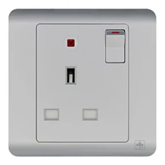 JEWEL TITANIUM SINGLE SOCKET WITH NEON | مقبس مفرد مع ضوء نيون – سلسلة 