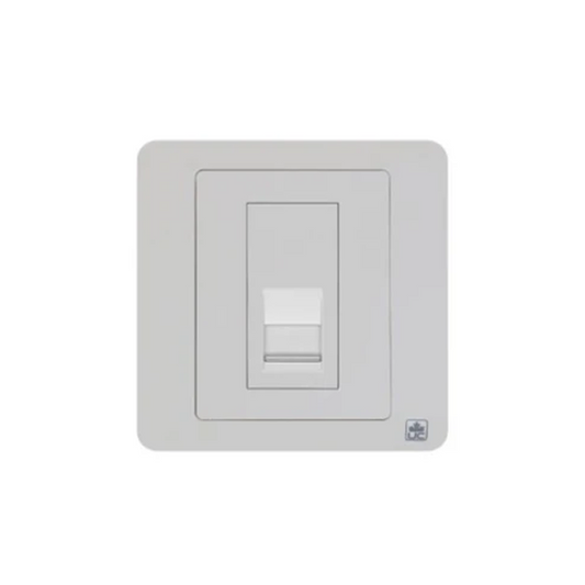 JEWEL WHITE RJ45 SOCKET | RJ45 مقبس بيانات – سلسلة 