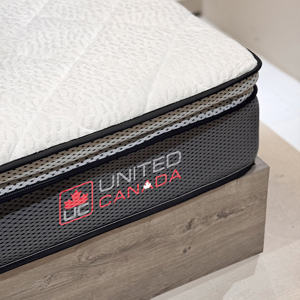 UNITED CANADA MATTRESS VANCOUVER POCKET SPRING WITH EUROTOP (8 YEARS WARRANTY) | مرتبة فانكوفر بوكت سبرينغ مع يوروتوب - يونايتد كندا - ضمان 8 سنوات