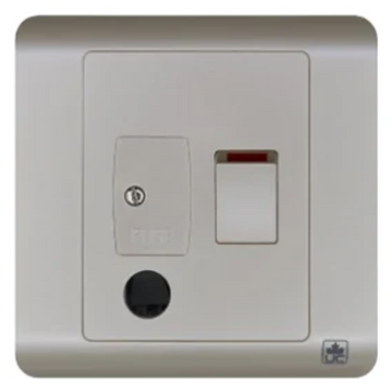 JEWEL PEARL WHITE 13AMP FUSE OUTLET | مقبس فيوز 13 أمبير – سلسلة "جوهرة" – الأبيض اللؤلؤي