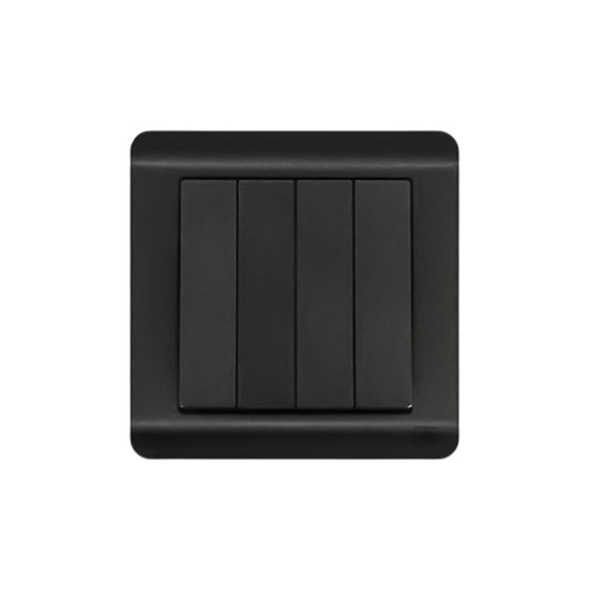 JEWEL GRAPHITE 4 GANG SWITCH WIDE | مفتاح ٤ خانات عريض – سلسلة 