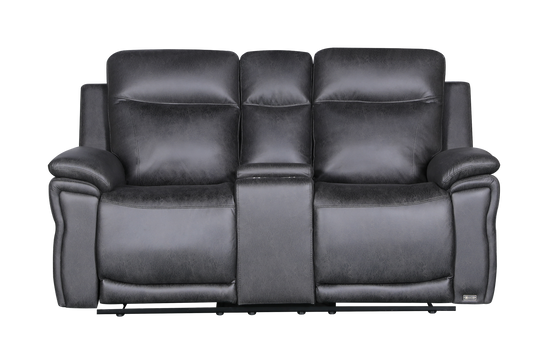 Tanner Black Faux Leather Recliner Chair 2 Seaters