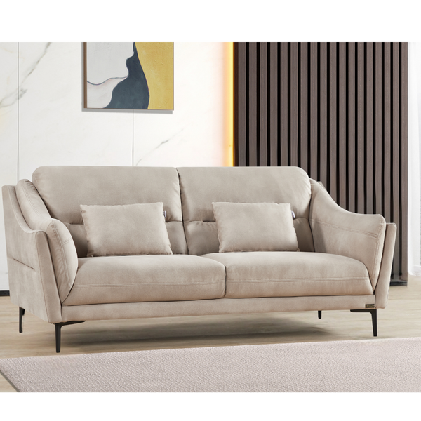 REYNOLDS FULL SOFA SET LIGHT BROWN