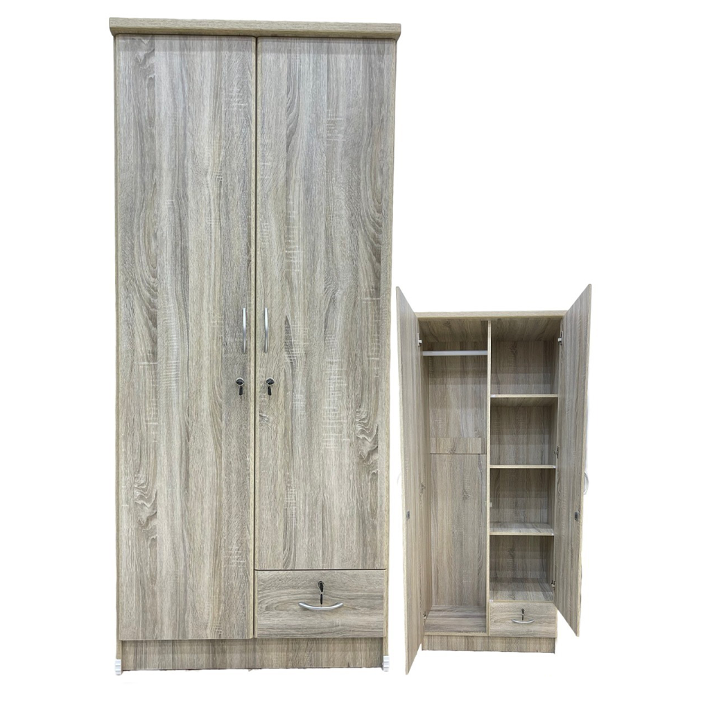 2 DOORS WARDROBE(621 SOLID)