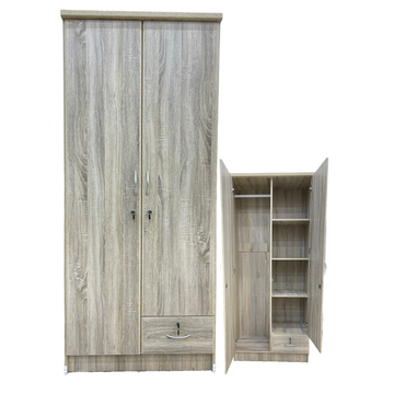 2 DOORS WARDROBE(621 SOLID)