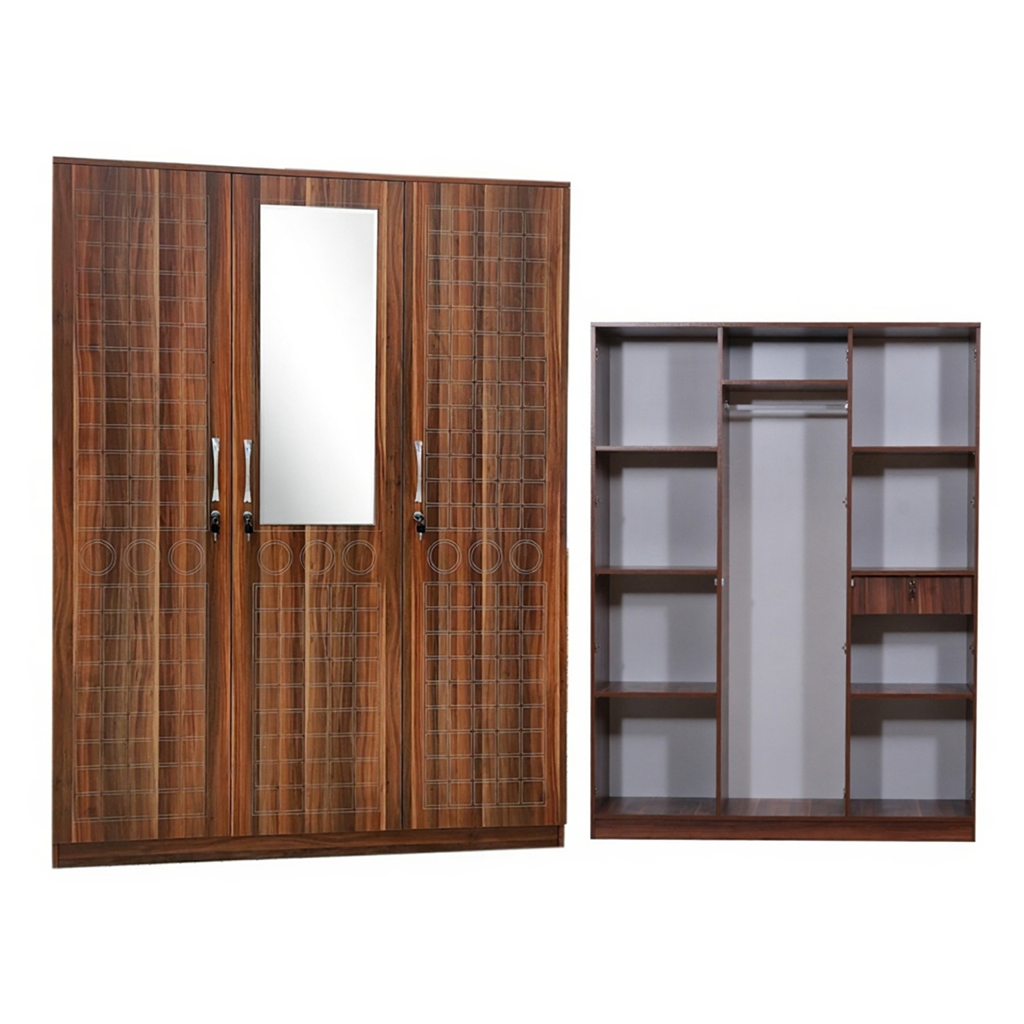 3 DOORS WARDROBE (730 APPLE)
