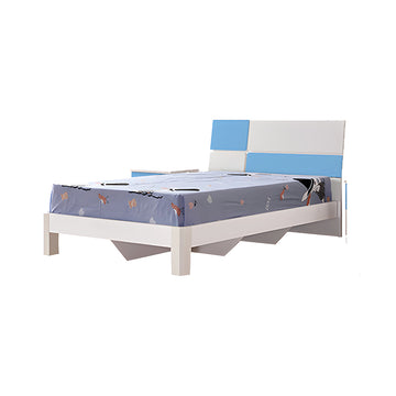 Chester Single Bed White + Blue Finish ("Limited Stock Clearance Sale") | تشيستر – سرير مفرد – أبيض مع لون أزرق (تخفيضات تصفية المخزون المحدودة)