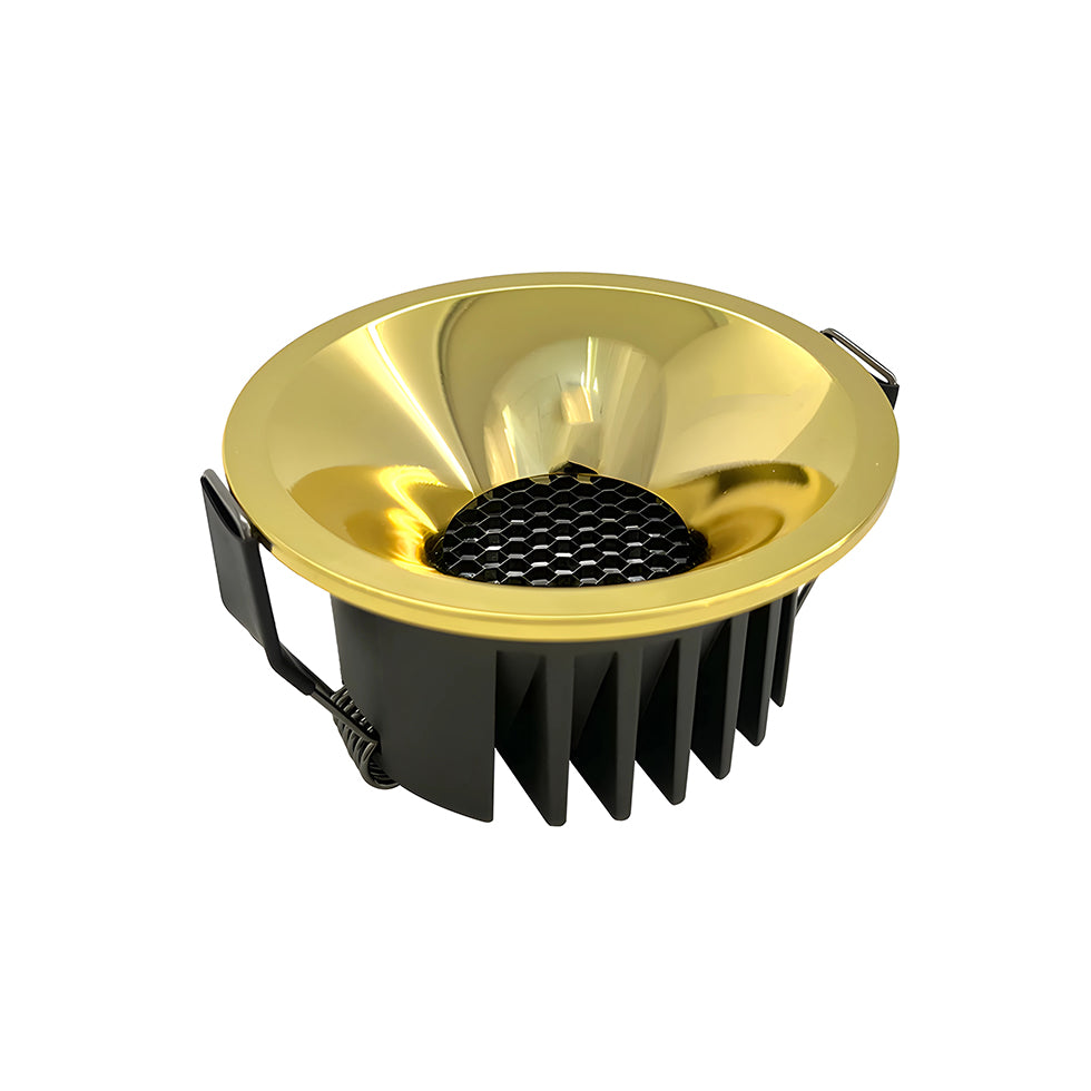 Brussels Gold Warm White 6.5CM ✂ Cut-out Size | بروكسل – ذهبي – أبيض دافئ – مقاس فتحة التركيب 6.5 سم