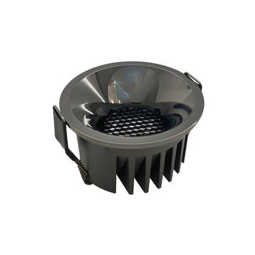 Brussels Metallic Black Warm White 6.5CM ✂ Cut-out Size | بروكسل – أسود معدني – أبيض دافئ – مقاس فتحة التركيب 6.5 سم