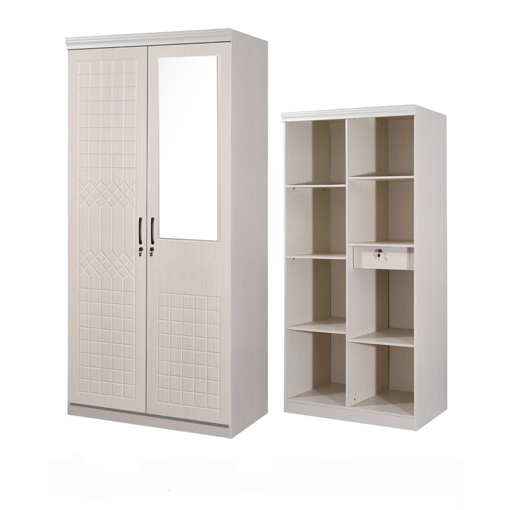 2 DOORS WARDROBE(9856-2 BEIGE)
