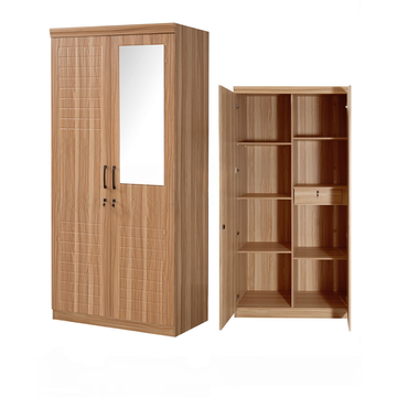2 DOORS WARDROBE(9856-2 CAMEL)