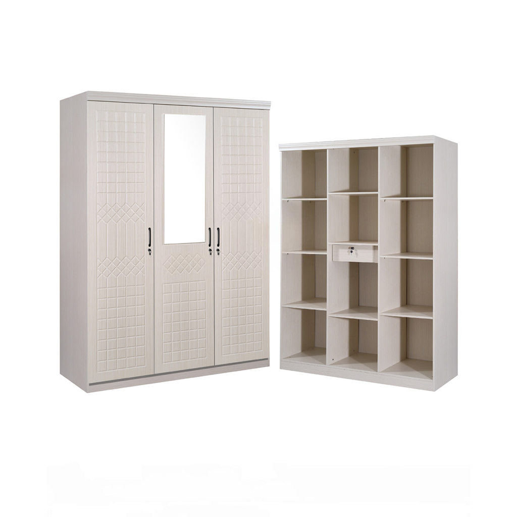 3 DOORS WARDROBE (9856-3 BEIGE)