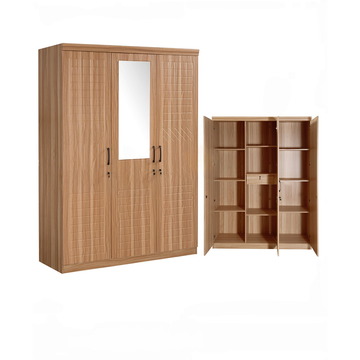 3 DOORS WARDROBE (9856-3 CAMEL)