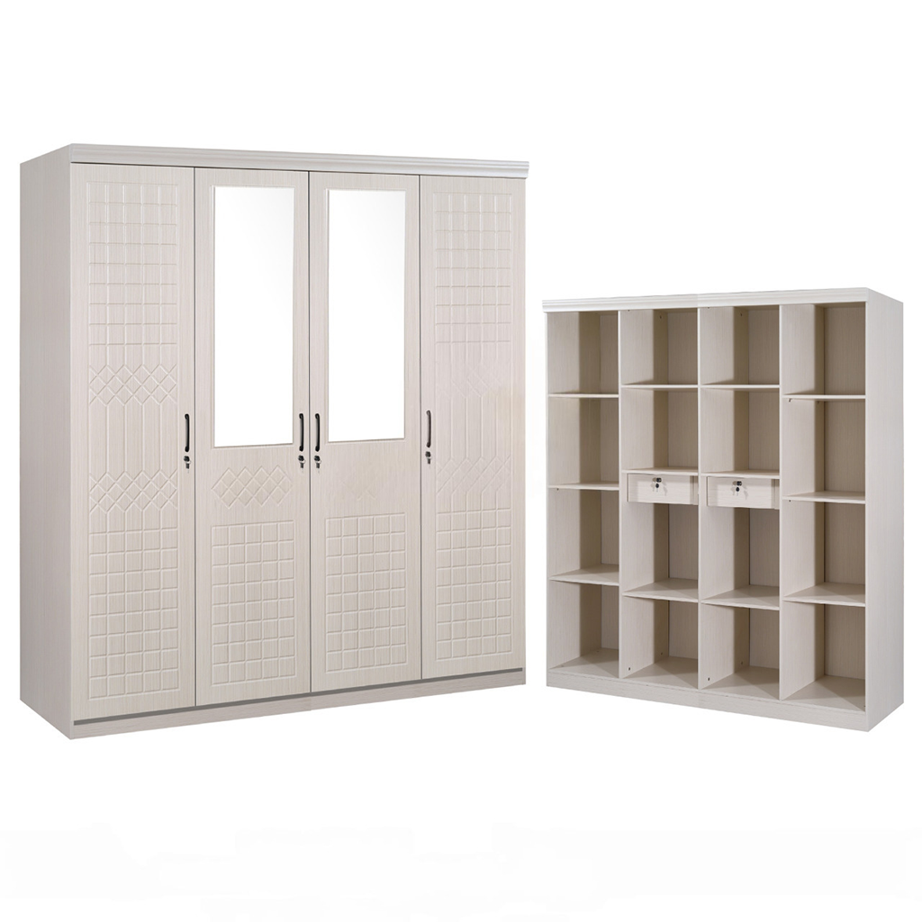 4 DOORS WARDROBE (9856-4 BEIGE)