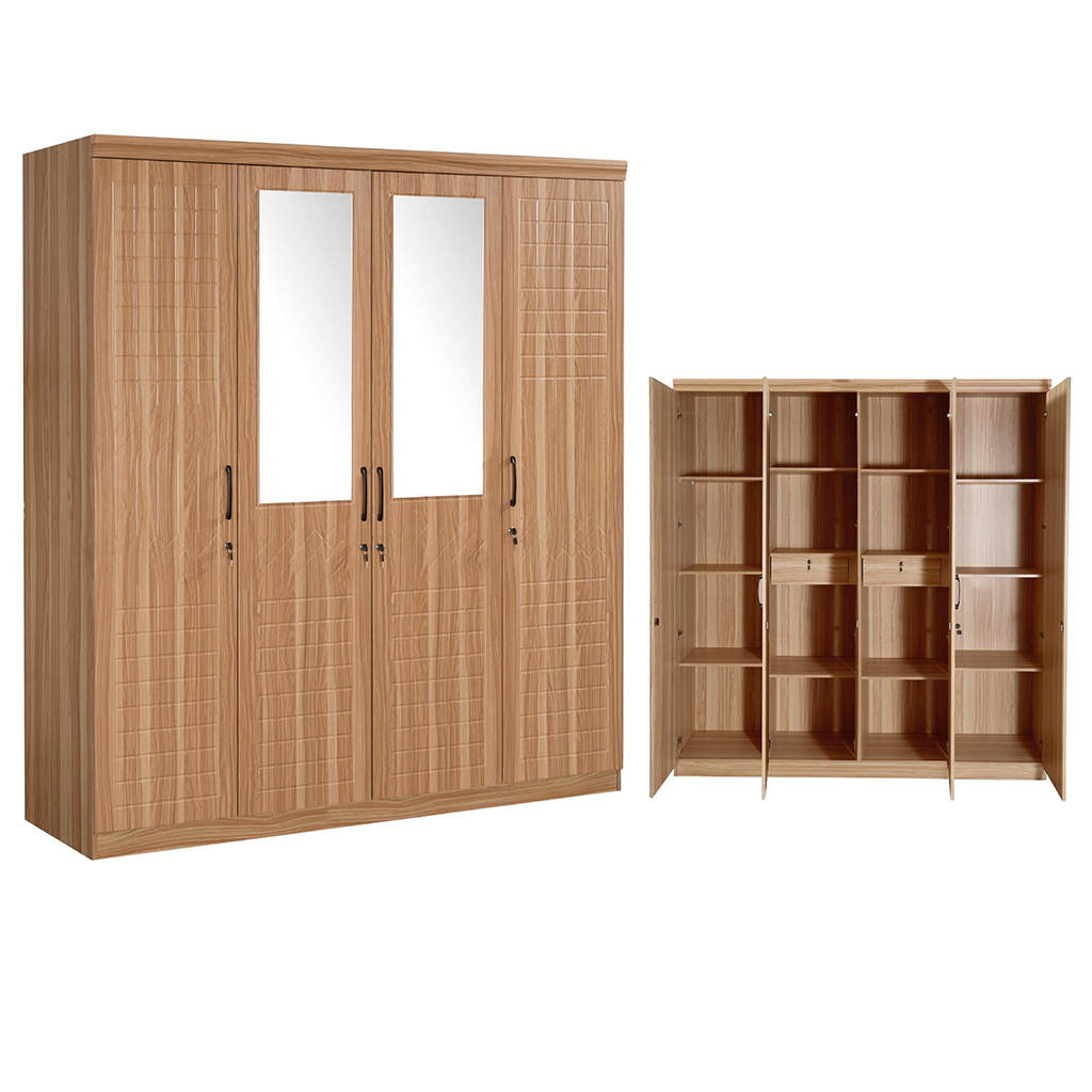 4 DOORS WARDROBE (9856-4 CAMEL)