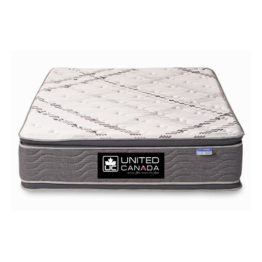 UNITED CANADA MATTRESS TORONTO BONEL SPRING WITH DOUBLE PILLOW(5 YEARS WARRANTY)