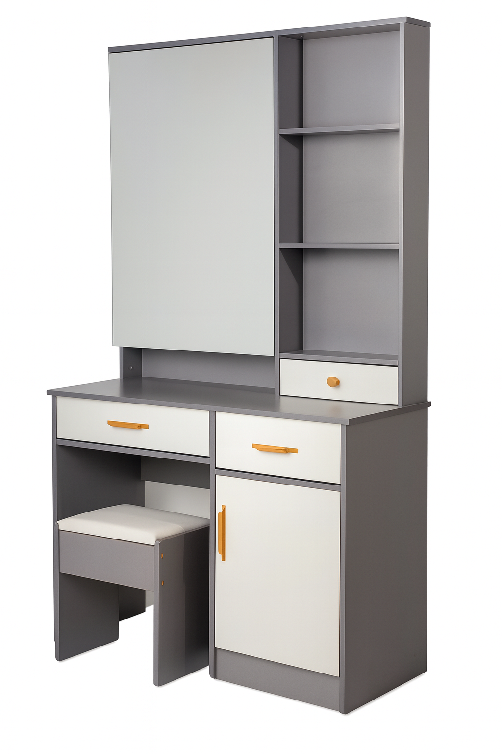 JAFIYA DRESSER GRAIN LINE | جافيا-خزانة تزيين بخطوط نقش الخشب