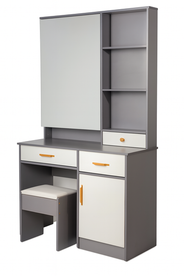 JAFIYA DRESSER GRAIN LINE | جافيا-خزانة تزيين بخطوط نقش الخشب