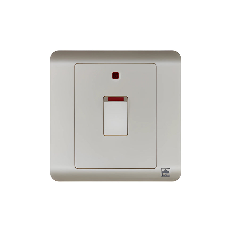 JEWEL Pearl White 20 AMP Switch | مفتاح 20 أمبير – أبيض لؤلؤي – سلسلة جوهرة
