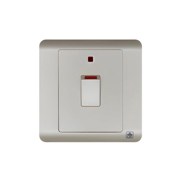 JEWEL Pearl White 20 AMP Switch | مفتاح 20 أمبير – أبيض لؤلؤي – سلسلة جوهرة