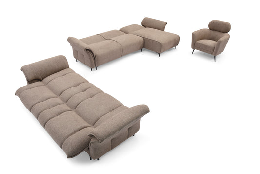 CHARLOTTE BROWN SOFA SET