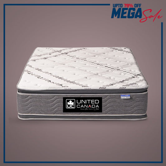 UNITED CANADA MATTRESS TORONTO BONEL SPRING WITH DOUBLE PILLOW(5 YEARS WARRANTY)