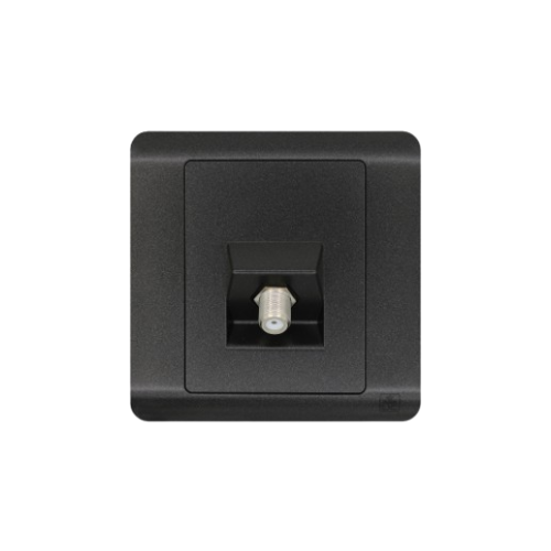 JEWEL GRAPHITE TV SOCKET