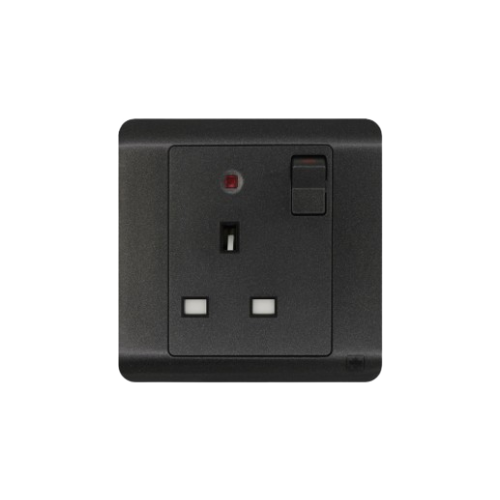 JEWEL GRAPHITE SINGLE SOCKET  WITH NEON