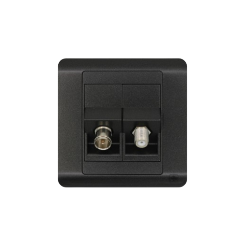 JEWEL GRAPHITE TV AND SATELLITE SOCKET