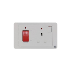 JEWEL WHITE 45AMP WITH 13AMP SOCKET