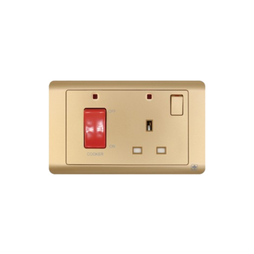 JEWEL CHAMPAGNE 45AMP WITH 13AMP SOCKET