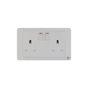 JEWEL WHITE DOUBLE  SOCKET