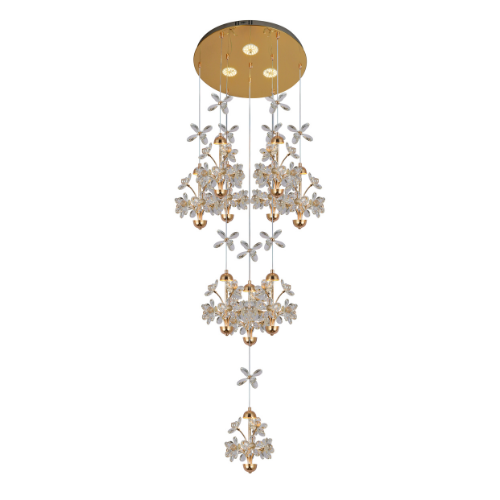 Flora Modern Crystal Chandelier LED Pendant 10