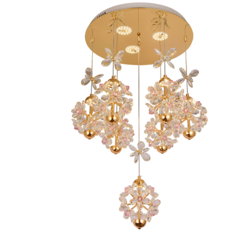 Flory Modern Crystal Chandelier LED Pendant 7